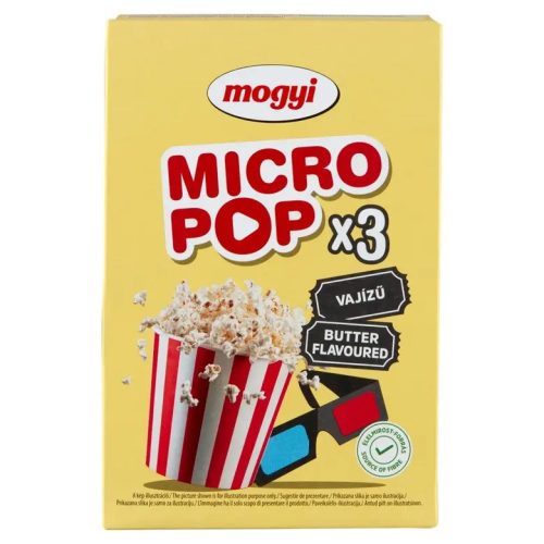 Mogyi 100g micropop vajas ízű popcorn