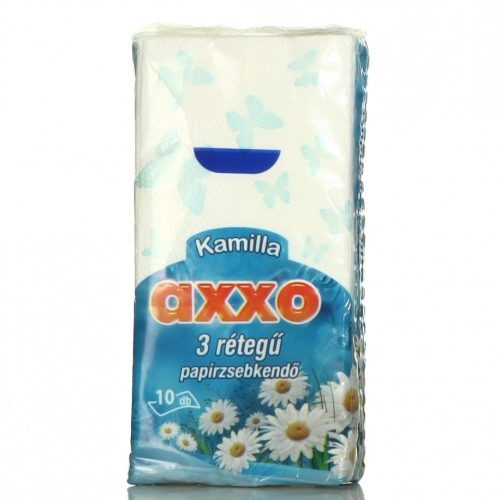 Axxo kamillás papírzsebkendő 10db