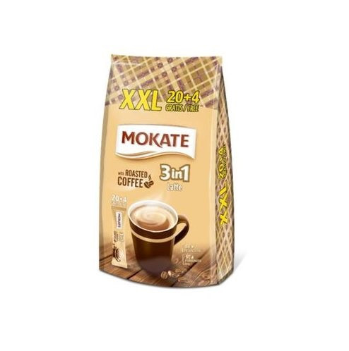 Mokate 3in1 20x15g xxl  latte 4 gratis