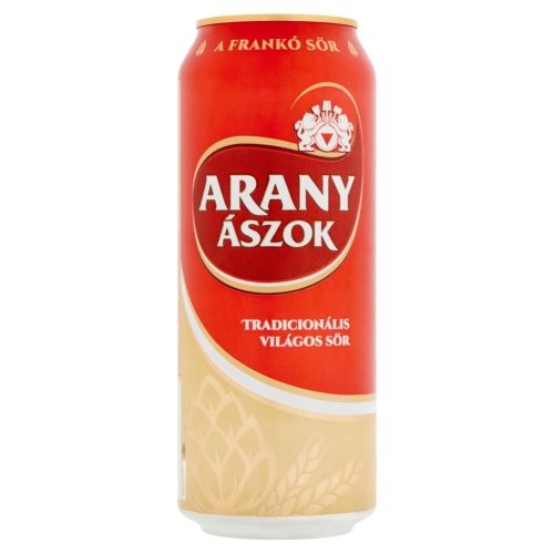 Arany ászok 0,5l világos sör 4,3% dob. DRS