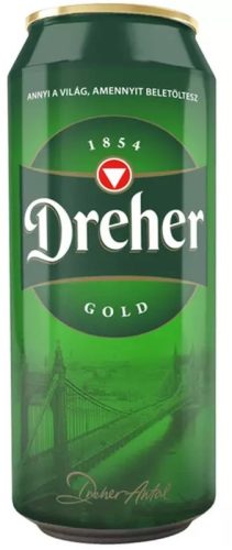 Dréher gold 0,5l dobozos sör 5% DRS