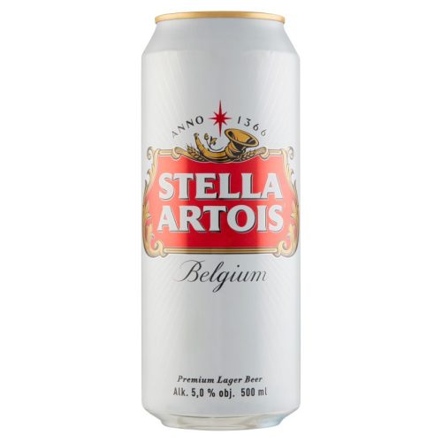 Stella Artois 0,5 5% dobozos sör DRS