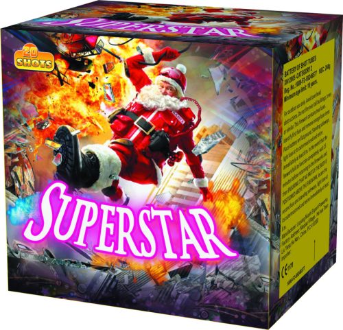 Tűzijáték superstar 20 lövés 20mm 150g F2